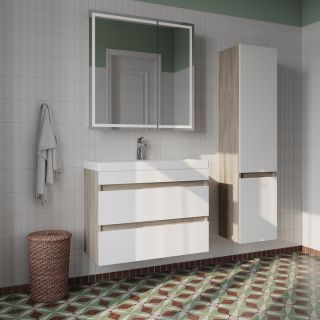 Зеркало-шкаф IDDIS Zodiac ZOD8000i99 c подсветкой 80 см